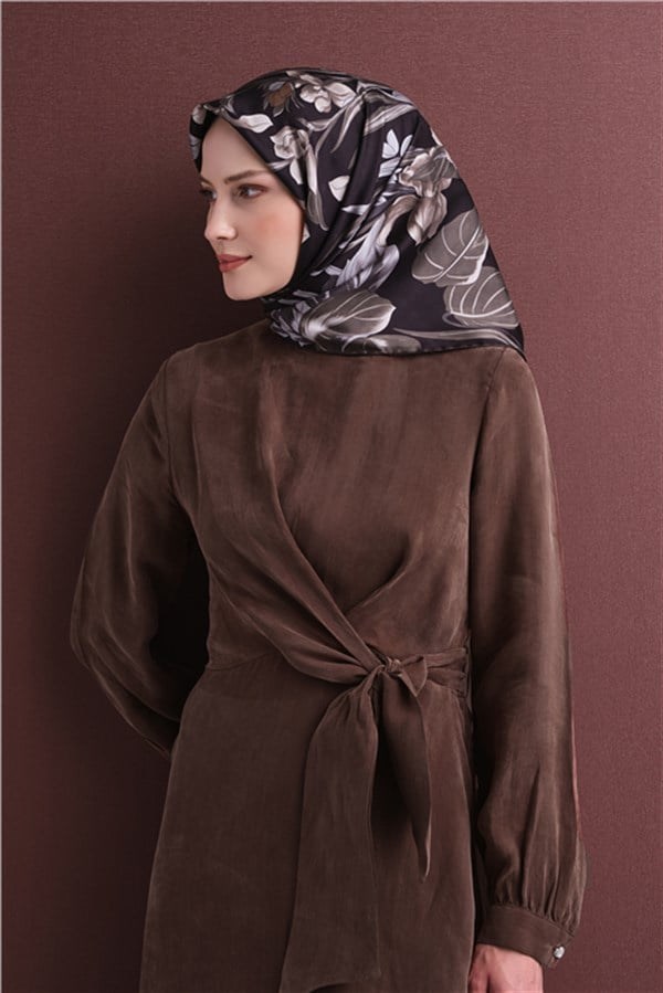 Armine Jakarlı İpek Eşarp 9608D 57