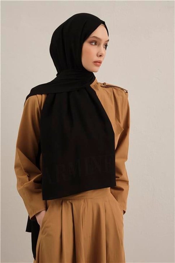 Armine Logo Drop Pamuk İpek Şal 01