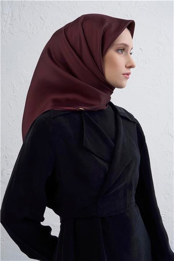 Armine Monogram Desenli Saf İpek Twill Eşarp 9401D 51