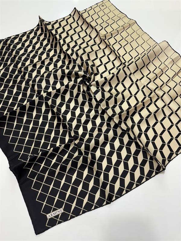Armine Nostalji Serisi İpek Twill Eşarp 8944D-31