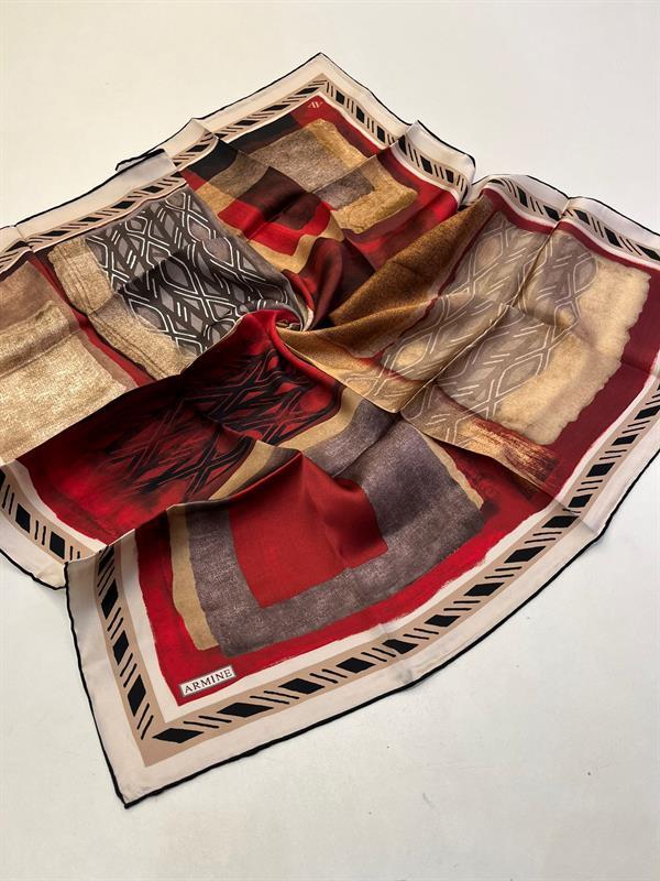 Armine Nostalji Serisi Sura İpek Eşarp  7880-08