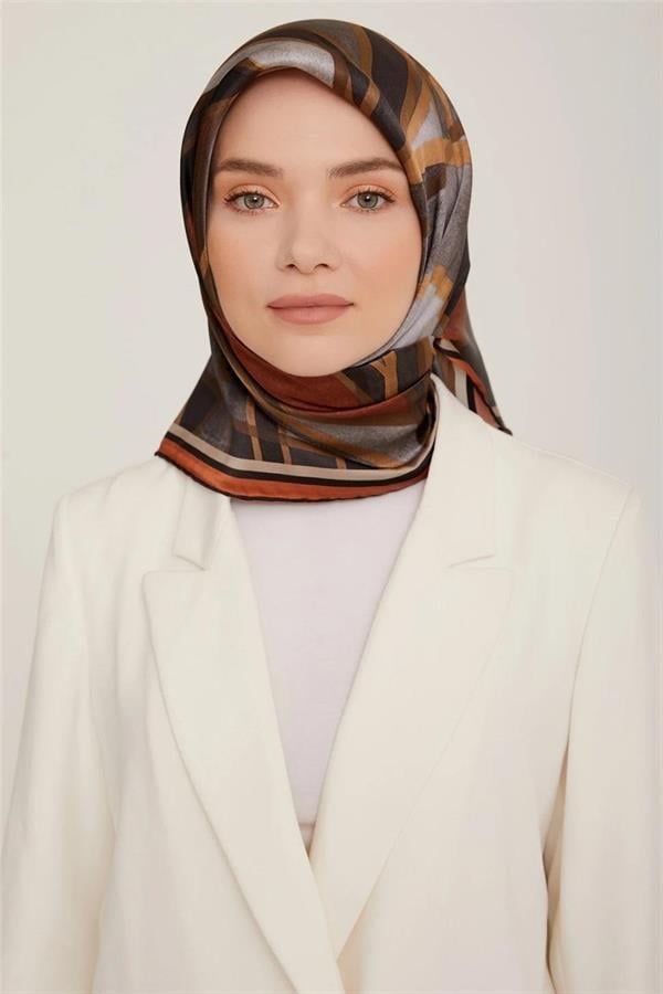 Armine Nostalji Serisi Twill İpek  Eşarp 8843-06NT
