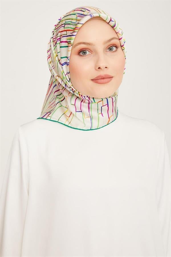 Armine Nostalji Serisi Twill İpek Eşarp 9027-31NT