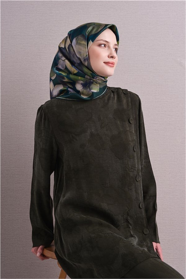 Armine Saf İpek Sura Eşarp 9632D 03