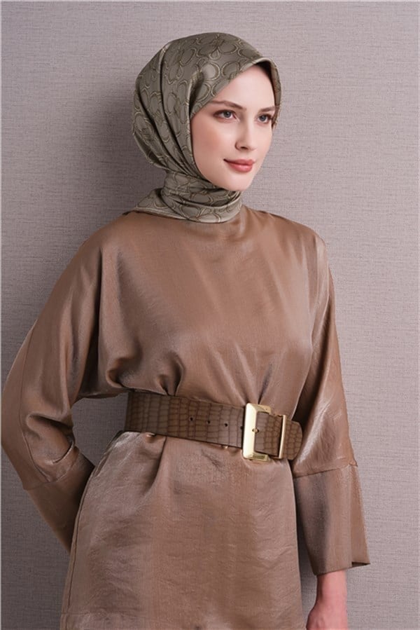 Armine Saf İpek Twill Eşarp 9638D 04