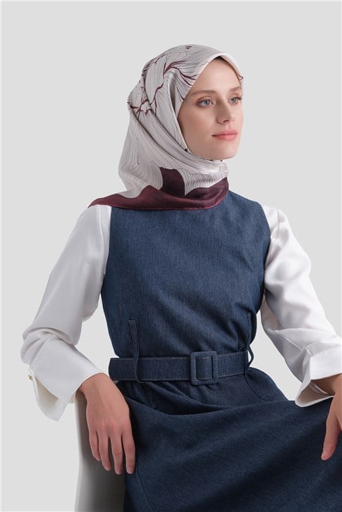 Armine Saf İpek Twill Eşarp 9639D 81
