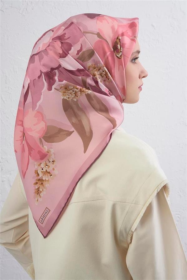 Armine Sura İpek Eşarp 9414-03