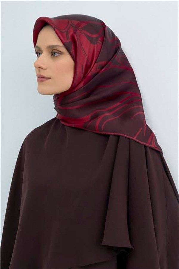 Armine Yeni Sezon 2026 Saf İpek Twill Eşarp 9553D 34