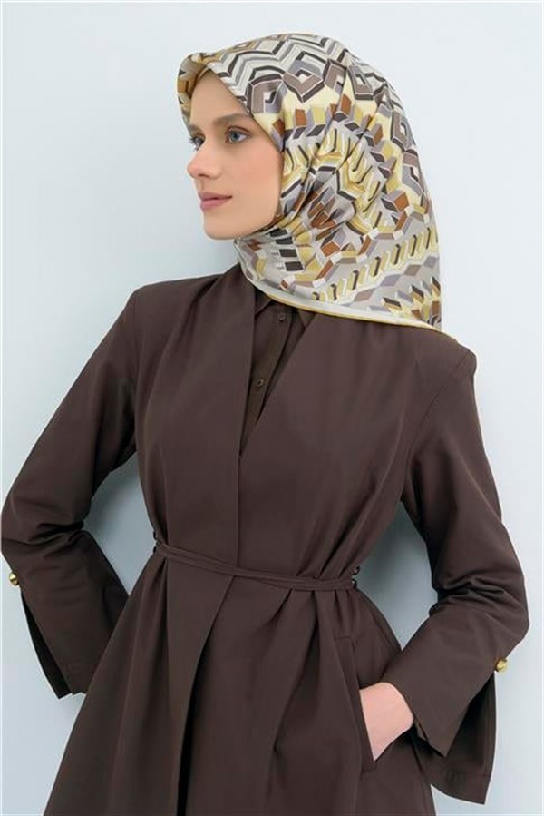Armine Yeni Sezon 2026 Saf İpek Twill Eşarp 9542D 37