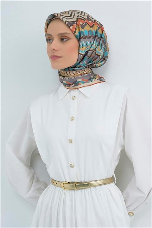 Armine Yeni Sezon 2026 Saf İpek Twill Eşarp 9542D 38
