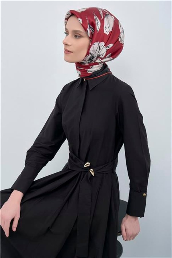 Armine Yeni Sezon 2026 Saf İpek Twill Eşarp 9536D 34