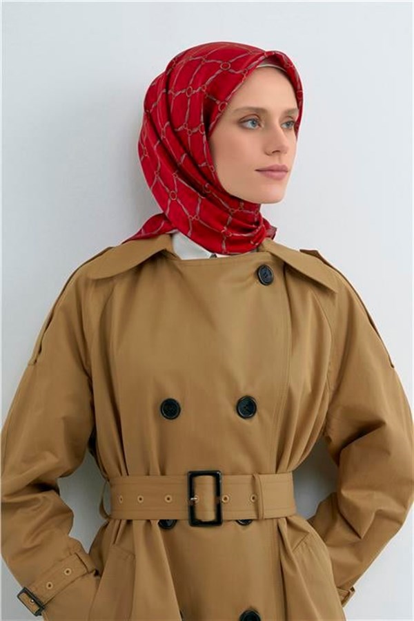 Armine Yeni Sezon 2026 Saf İpek Twill Eşarp 9538D 05