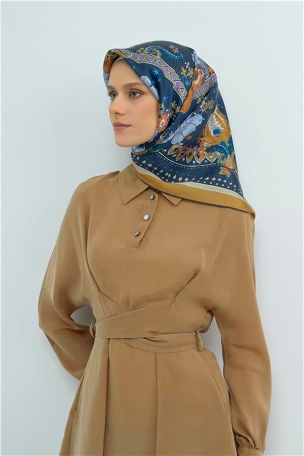 Armine Yeni Sezon 2026 Saf İpek Twill Eşarp 9535D 02