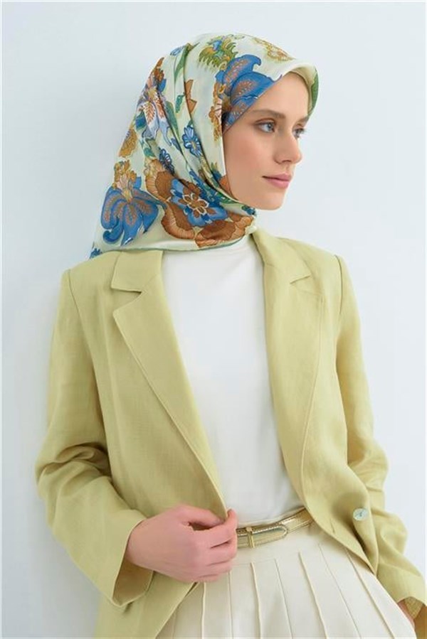 Armine Yeni Sezon 2026 Saf İpek Twill Eşarp 9523D 52
