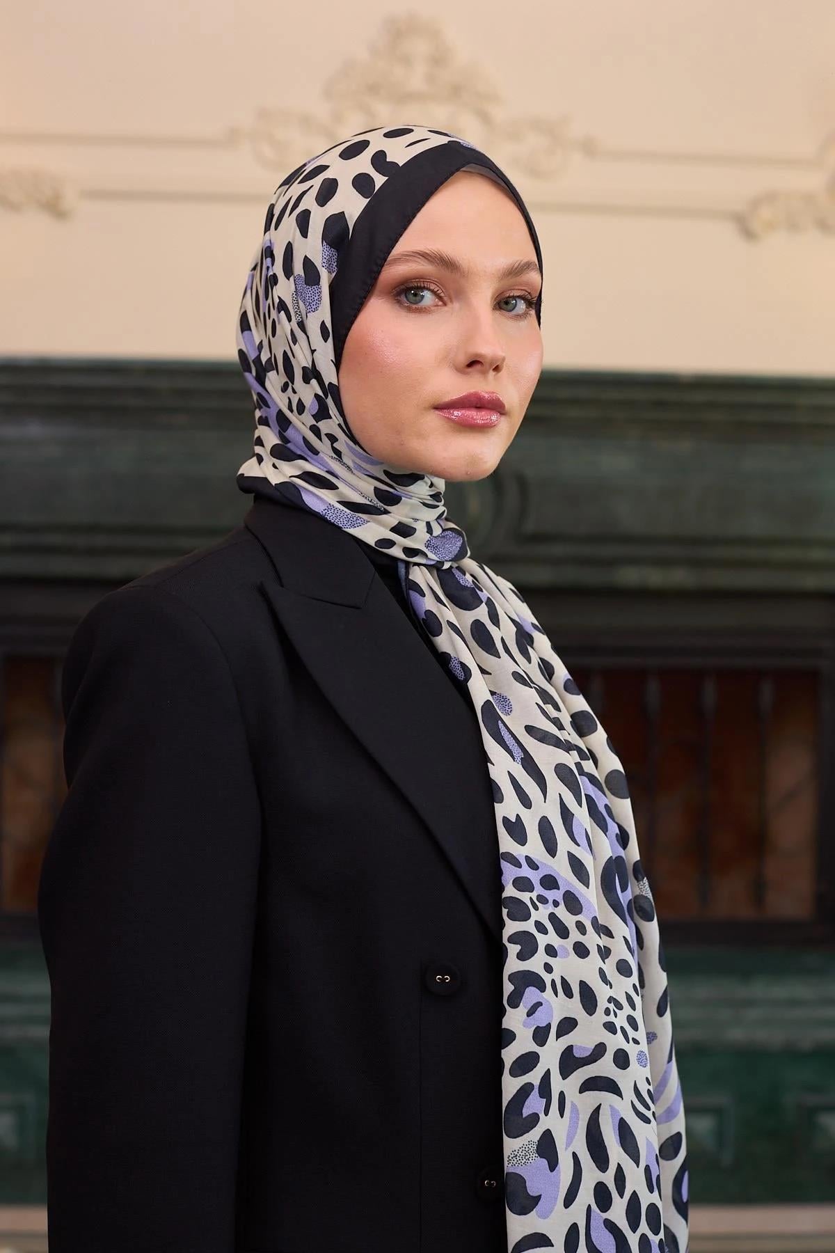 İpekhan Soft Şal Krem Lila 3050-10