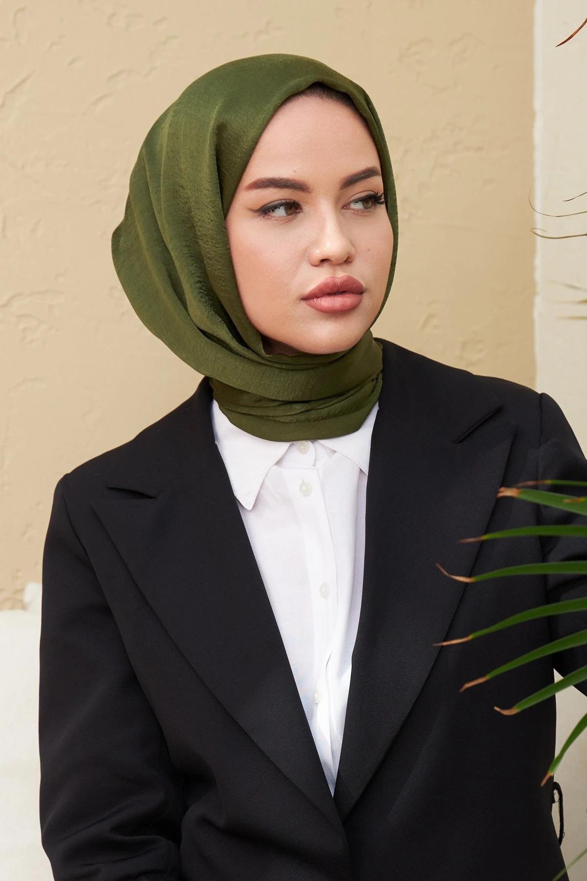 Janjan Çift Taraflı Şal Haki Yeşil