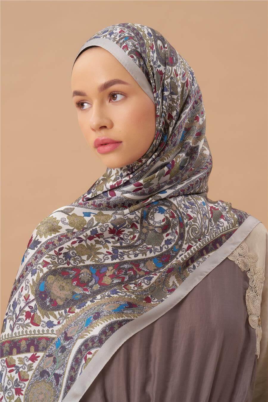 Jardin Secret Collection Hint Vual İpek Şal 5011-04