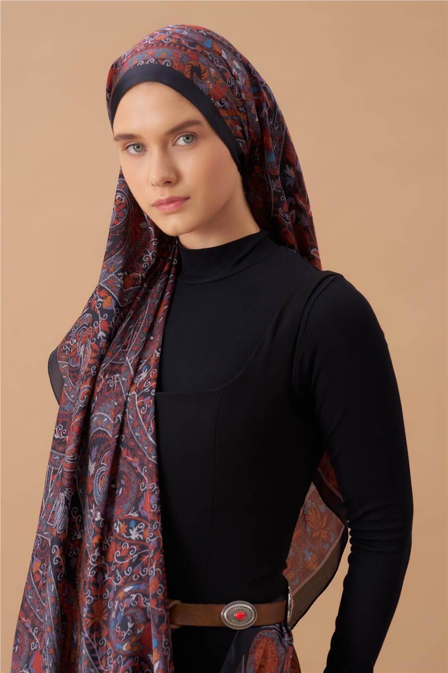 Jardin Secret Collection Hint Vual İpek Şal 5011-10