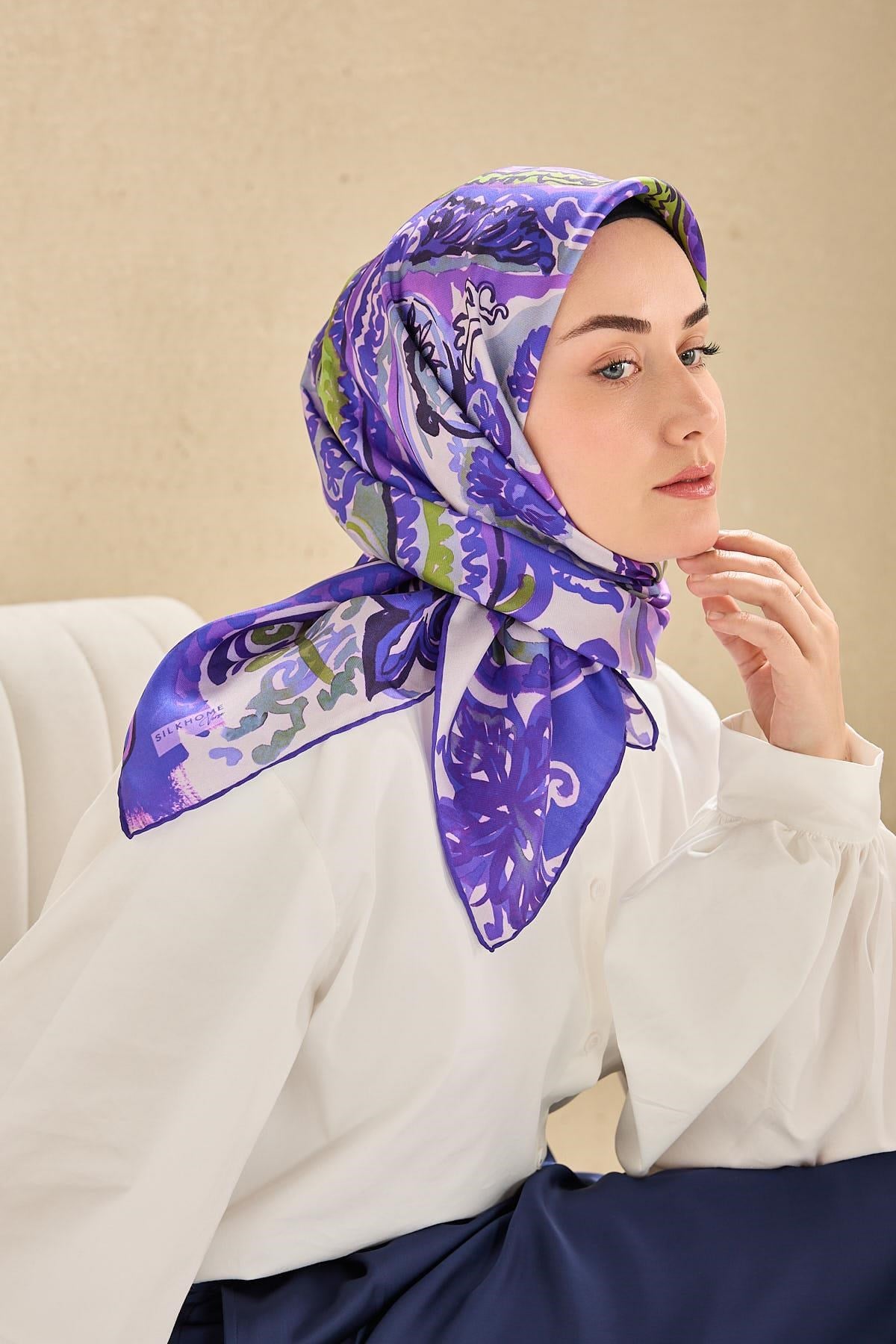 Silk Home Twill İpek Eşarp 11512-17