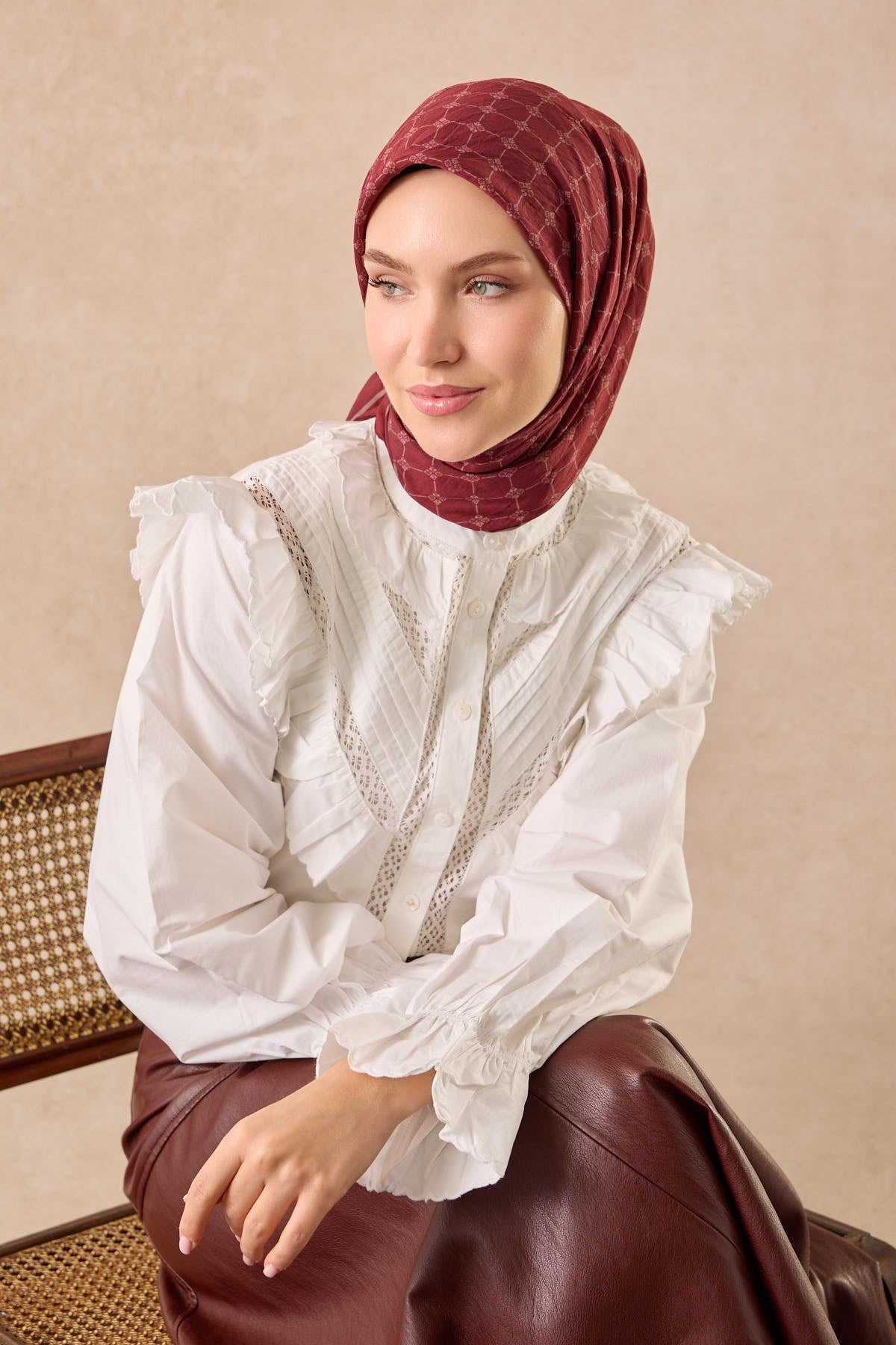 Silkhome Olinda Eşarp Bordo
