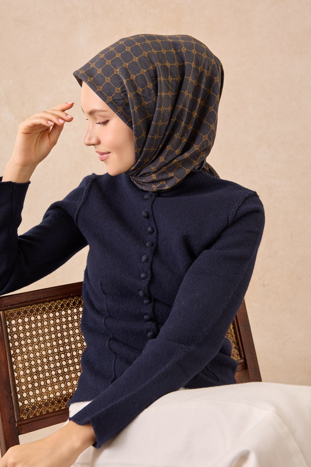 Silkhome Olinda Eşarp Koyu Lacivert