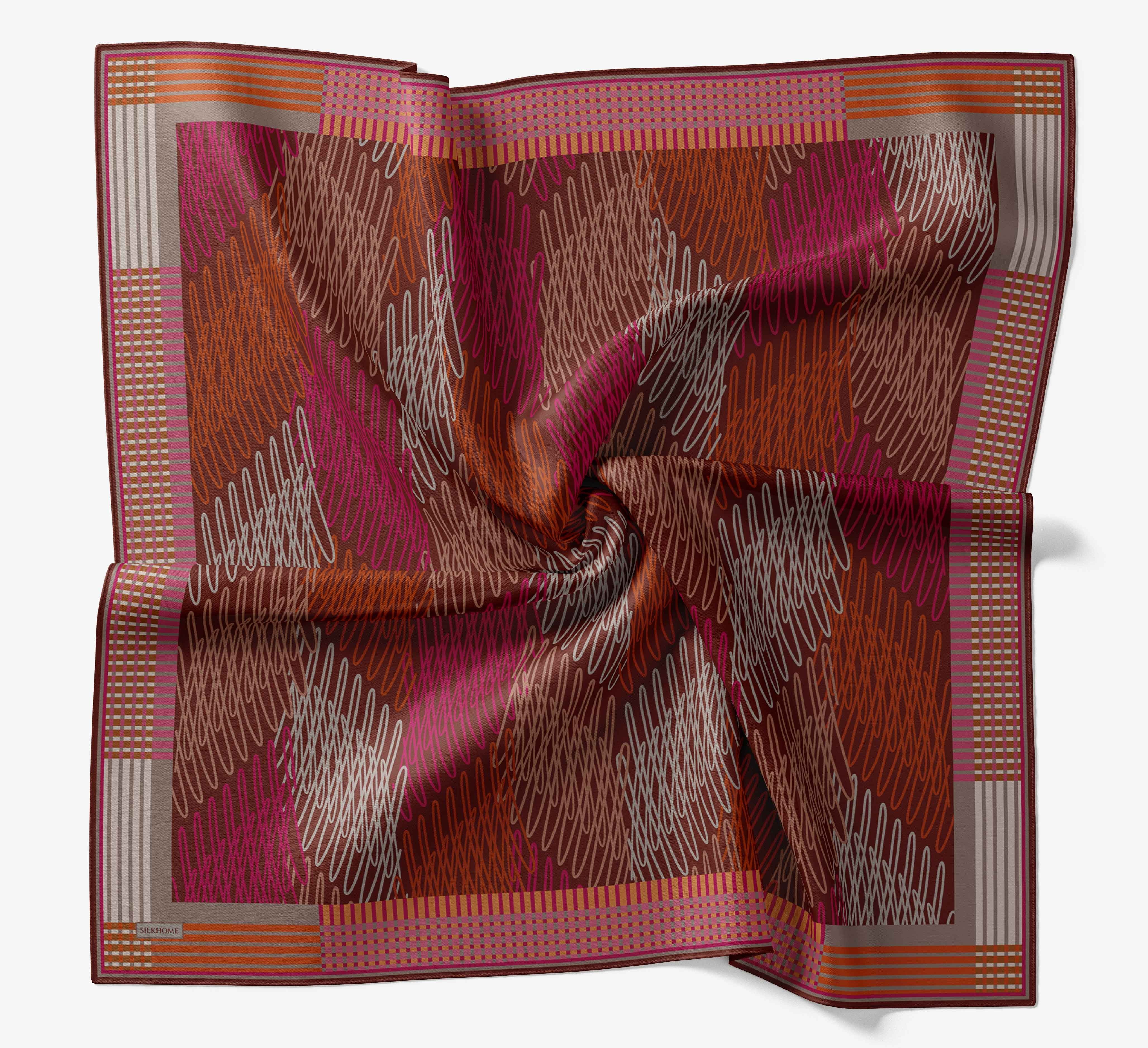 Soft Eşarp Eskiz Bordo