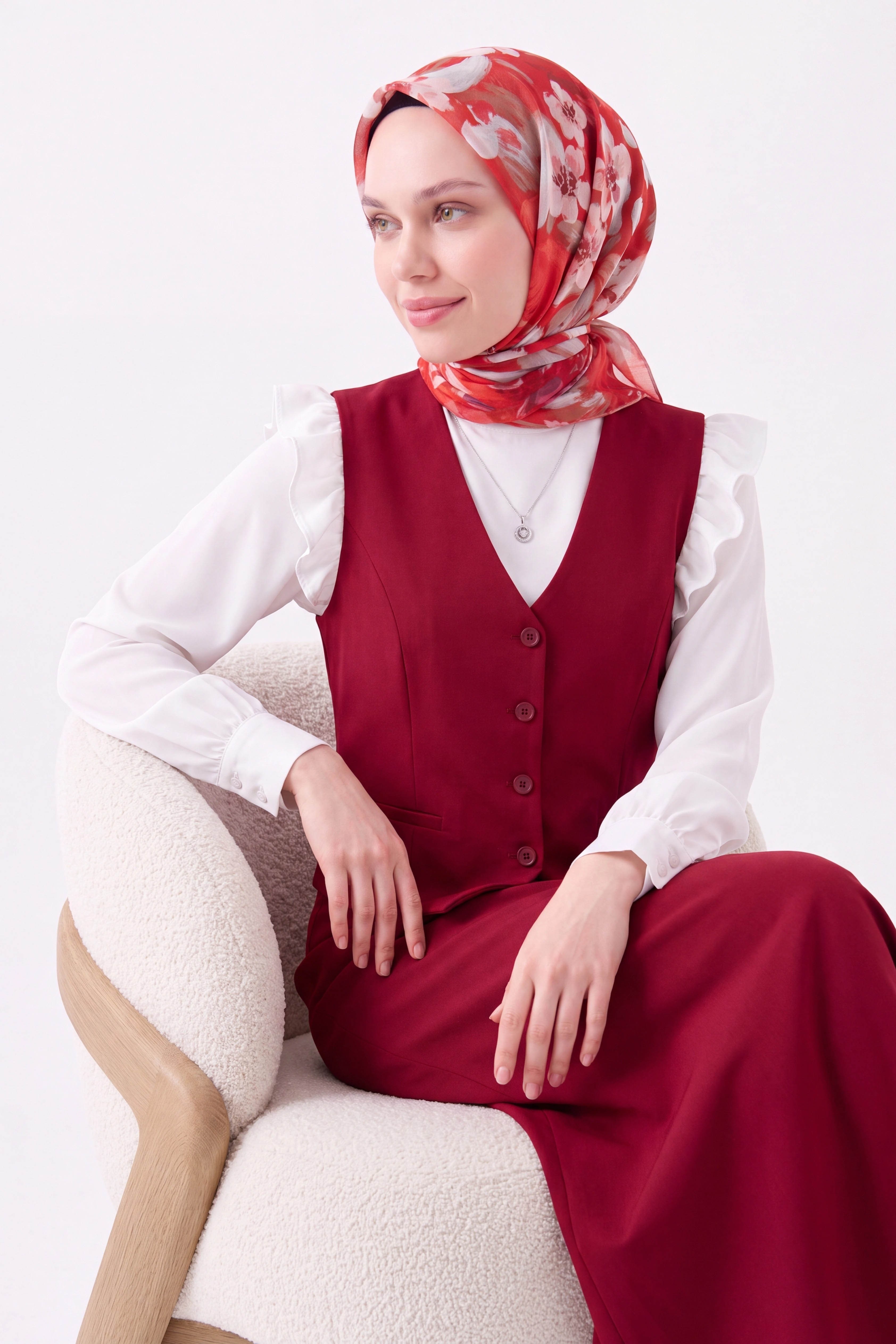 Soft Eşarp Flower Narçiçeği