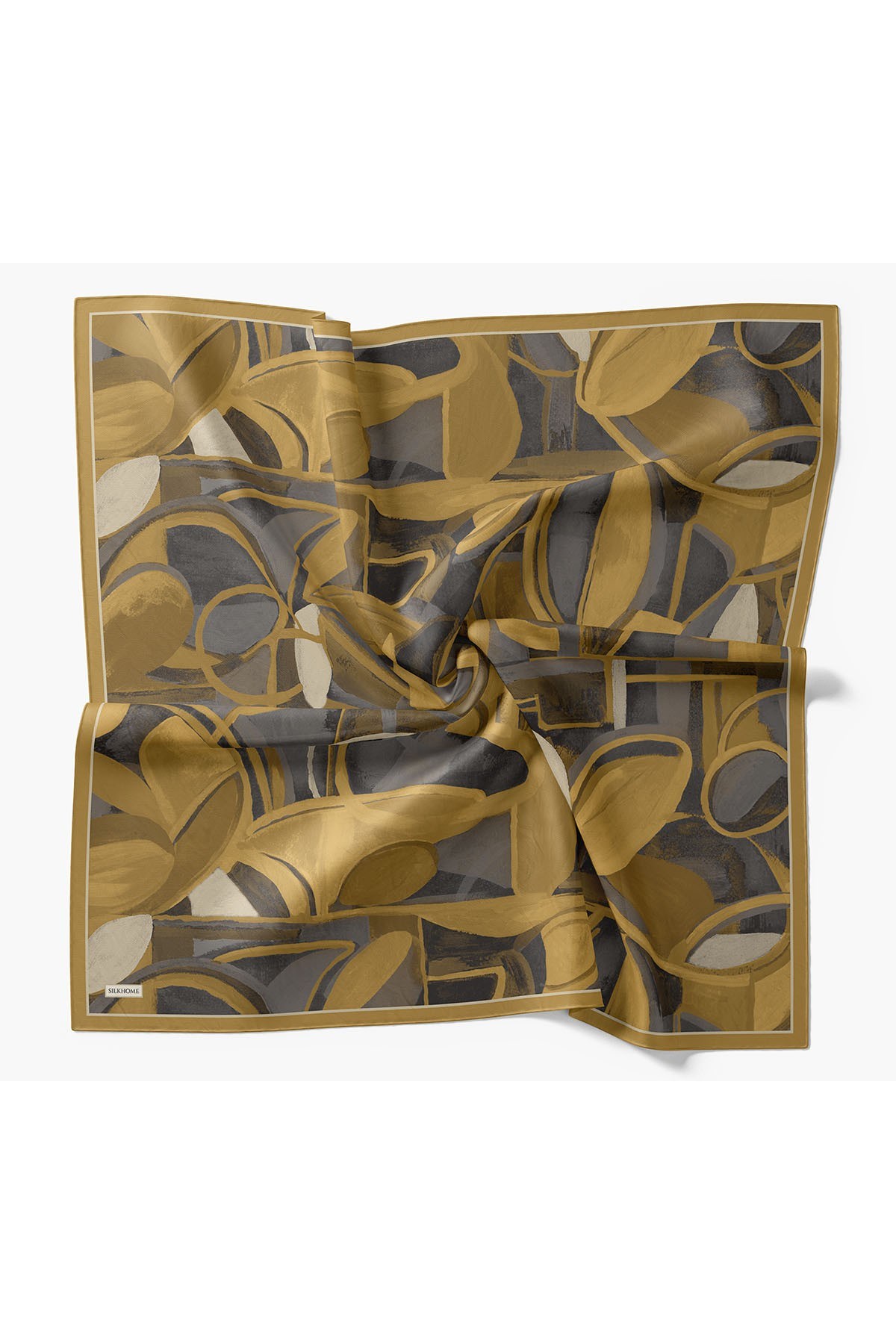 Velora Eşarp Abstract Hardal