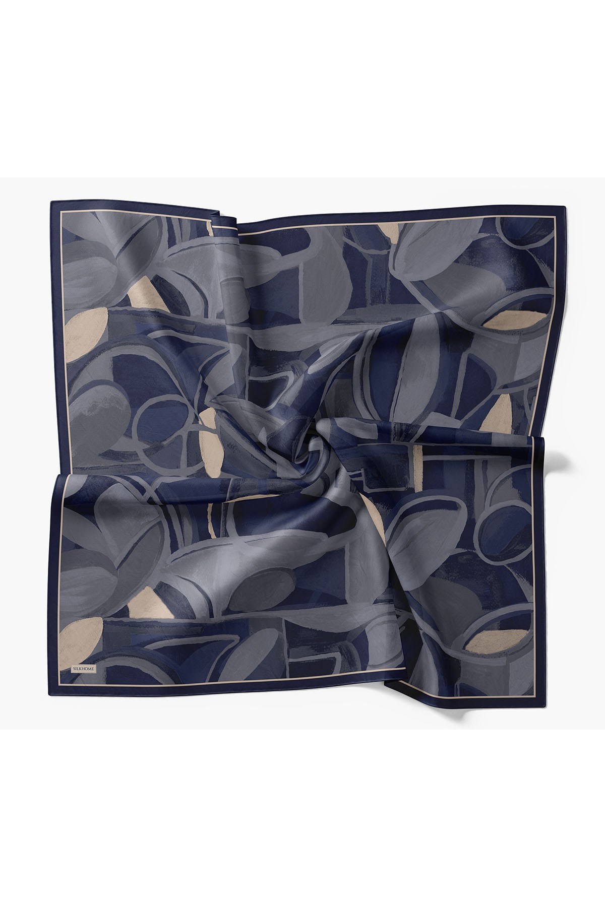 Velora Eşarp Abstract Lacivert