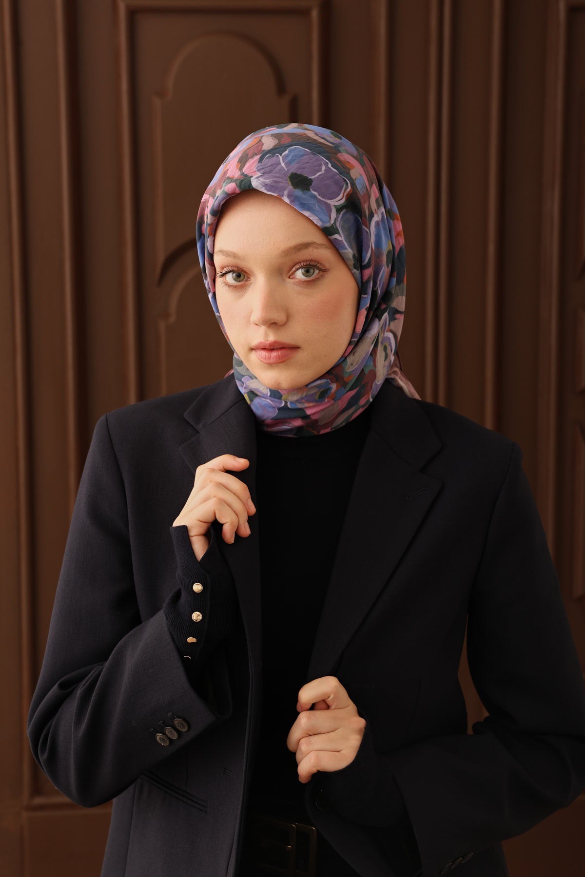 Velora Eşarp Flower Gül Kurusu