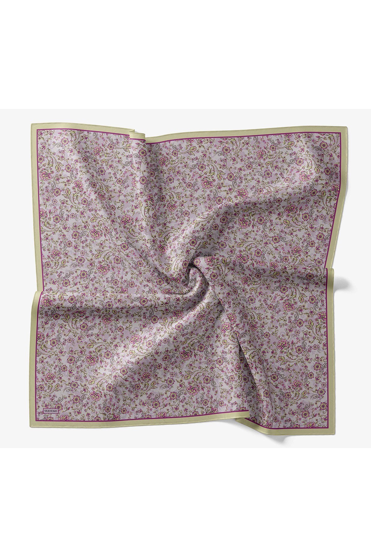Velora Eşarp Modern Flora Lila 90x90