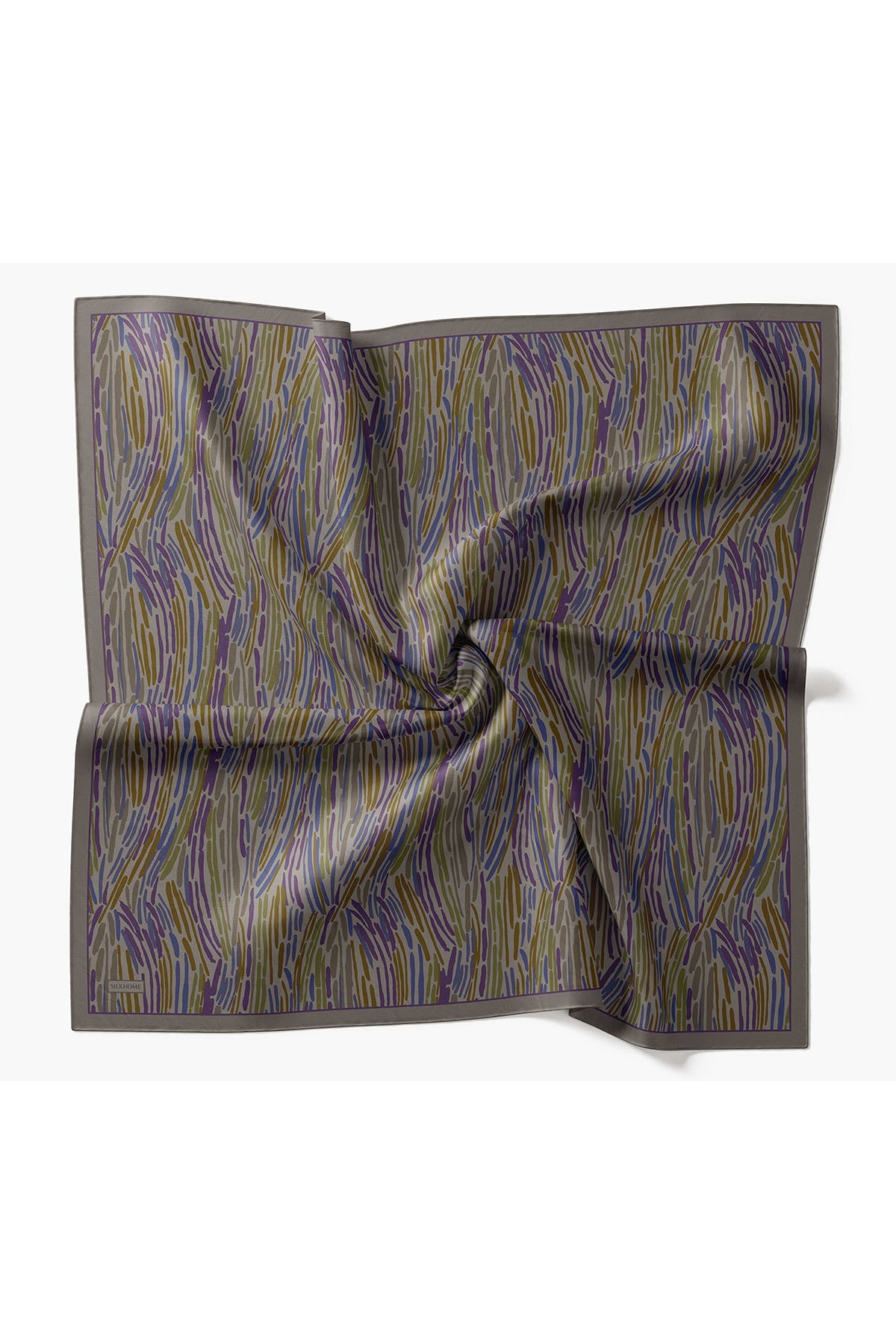 Velora Eşarp Modern Zebra Koyu Gri