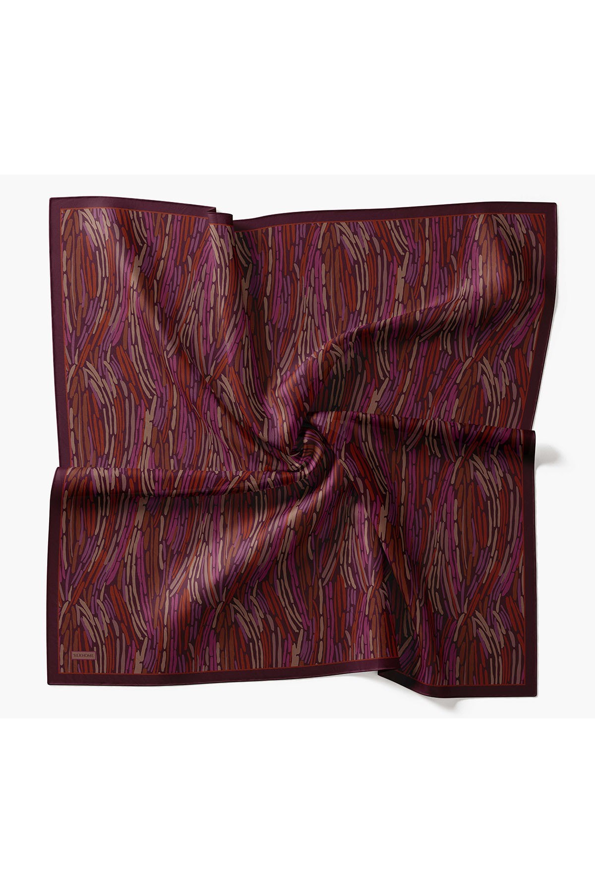 Velora Eşarp Modern Zebra Mürdüm