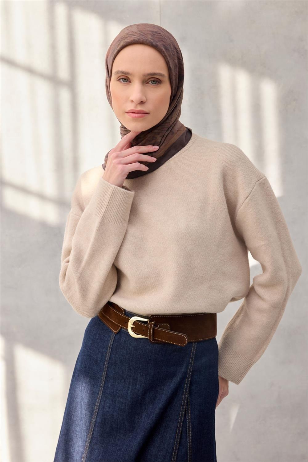 Viskon Velora Eşarp Dört Mevsim 90x90