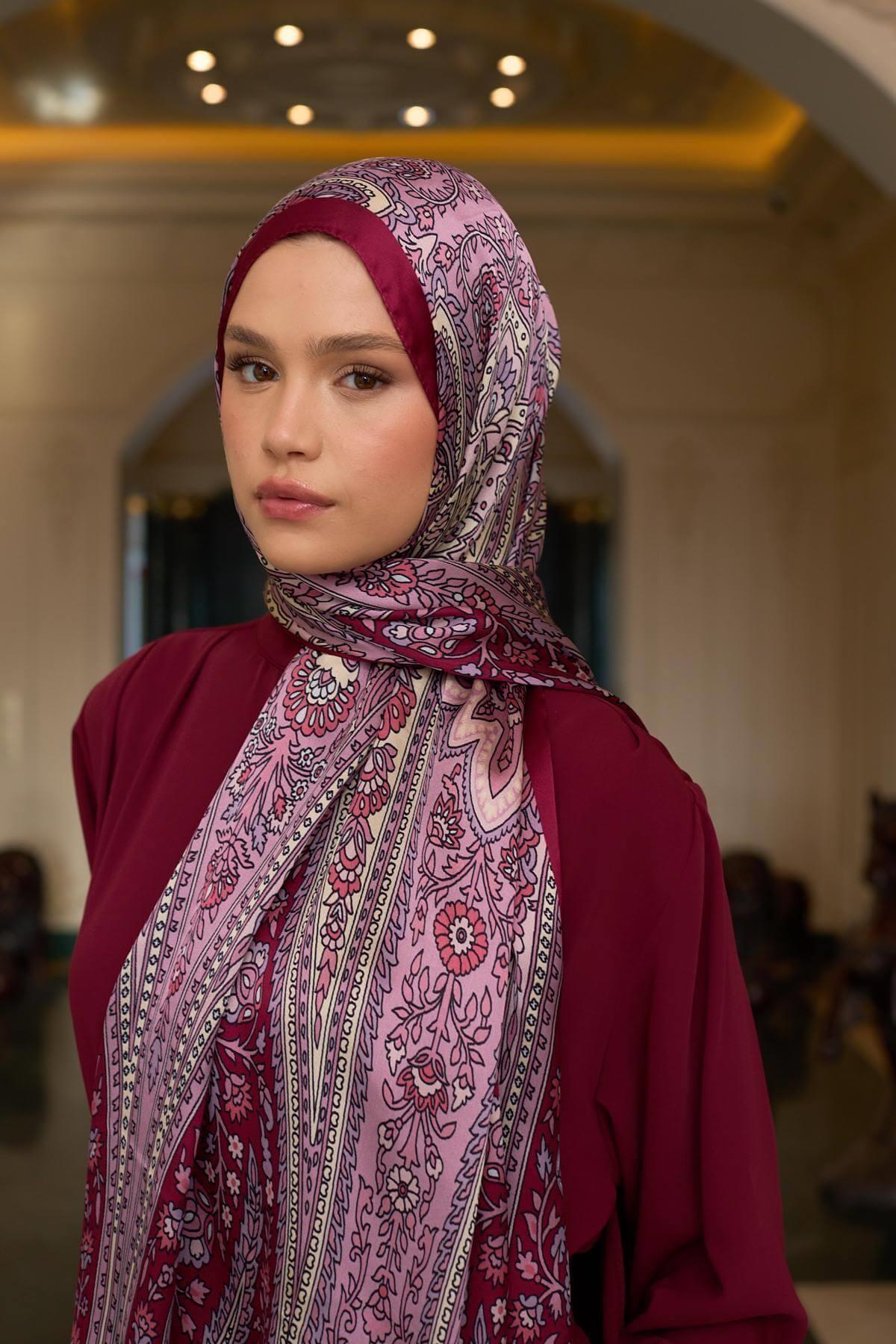 Vişne Çürüğü Hint Vual Şal -  5009-18