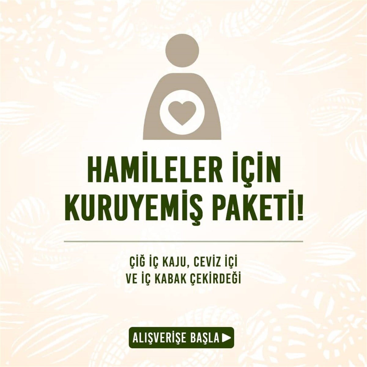 Hamileler İçin Kuruyemiş Paketi (3 Kg/Ad) (Kg Fiyatı: 106,02 TL)