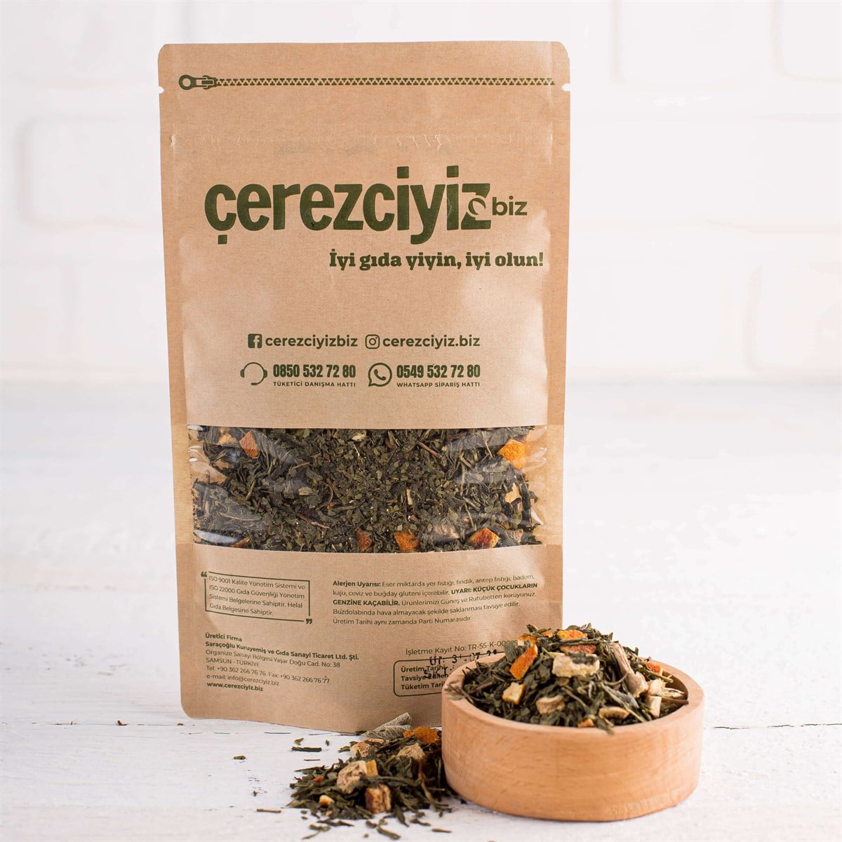 Monsoon Rain (Zencefil ve Portakal Parçacıklı Yeşil Çay) 50gr.