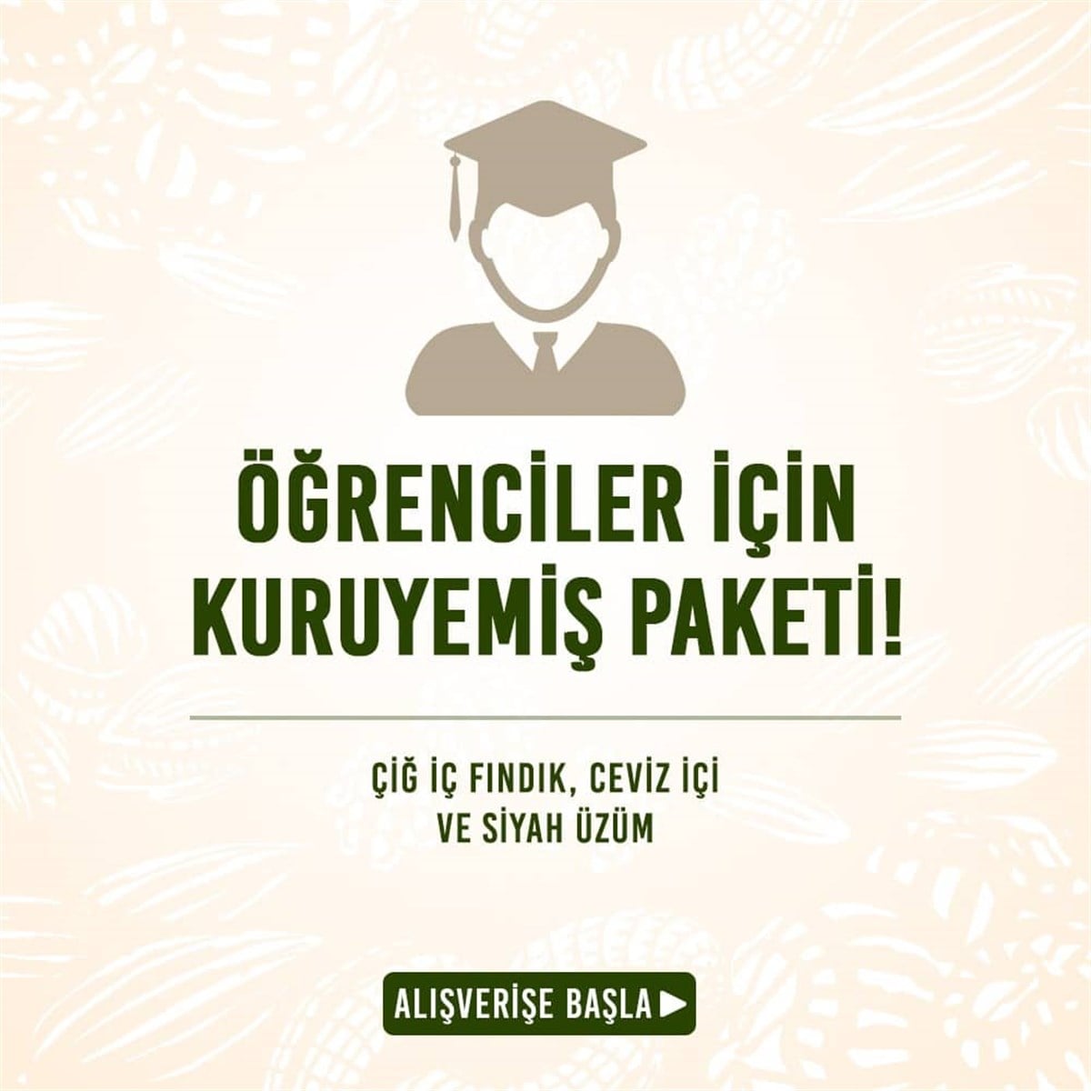 Öğrenciler İçin Kuruyemiş Paketi (3 Kg/Ad) (Kg Fiyatı: 74,28 TL)