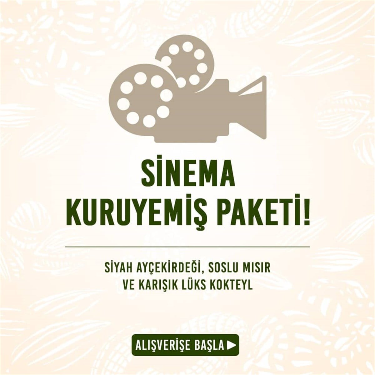 Sinema Kuruyemiş Paketi (3 Kg/Ad) (Kg Fiyatı: 46,89 TL)