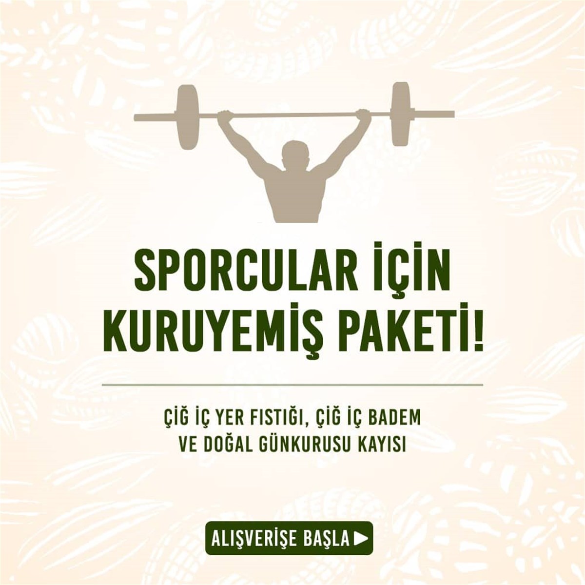 Sporcular İçin Kuruyemiş Paketi (3 Kg/Ad) (Kg Fiyatı: 65,67 TL)