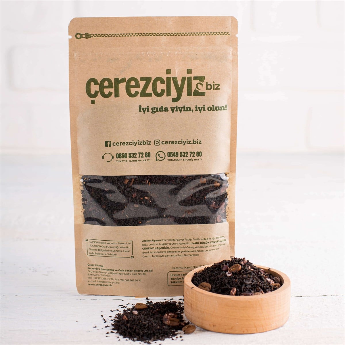 Wake Up Tea (Kahve Çekirdeği, Kakao, Roibos, Portakal Yağı ve Siyah Çay) 50gr.