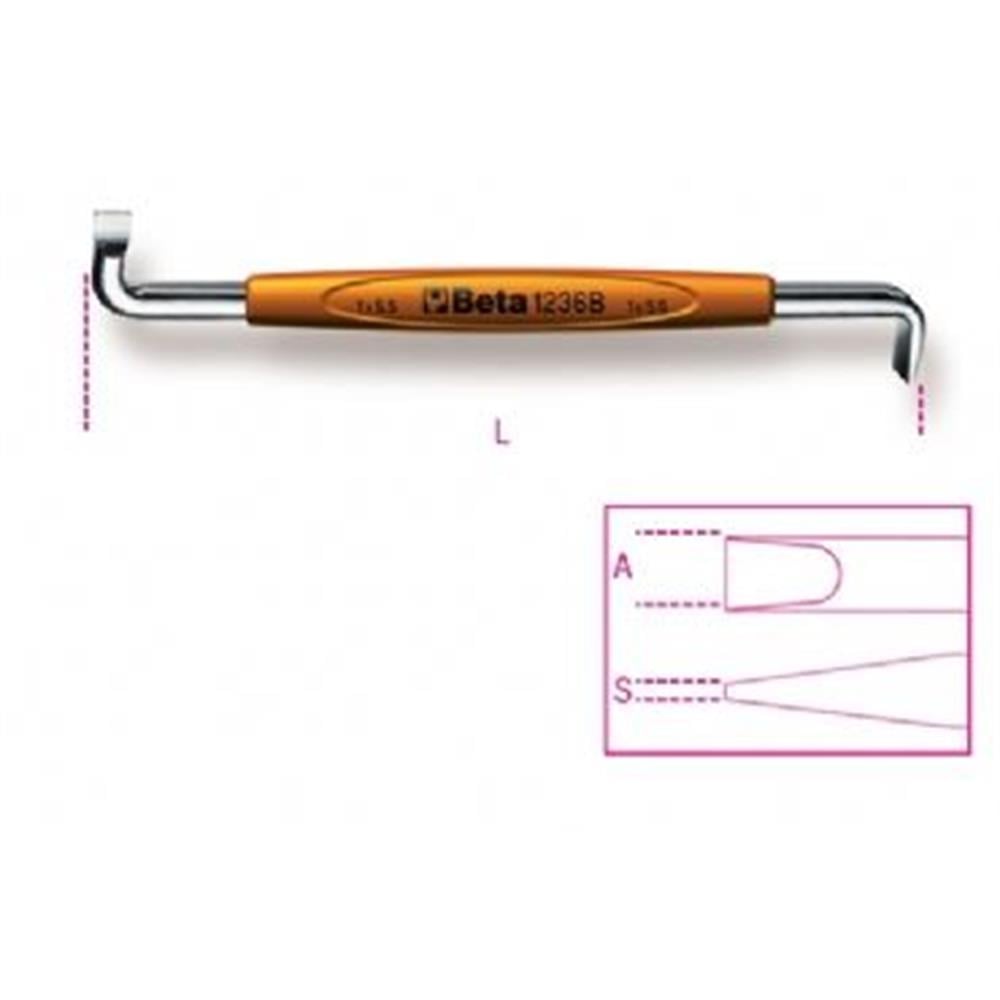 Düz Z Tornavida 1236B 0,8X4