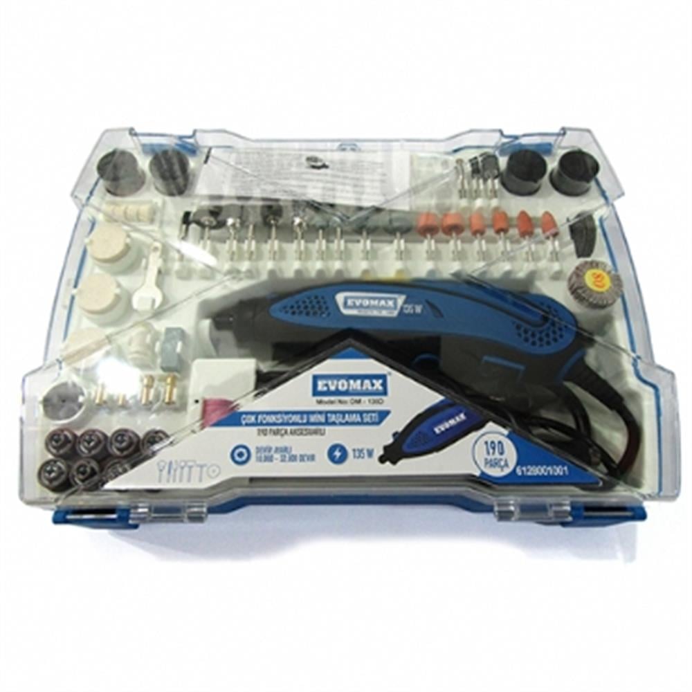 Evomax Çok Fonksiyonlu Mini Taşlama Seti