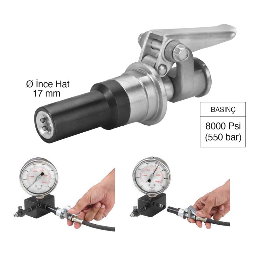 Hızlı Bağlantılı Gress Pompa Ucu HC/21/M