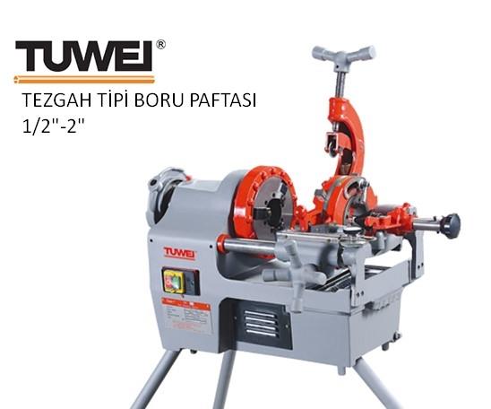 TWT-1T50B Tezgah tipi boru paftası Manuel Kafa 1/2
