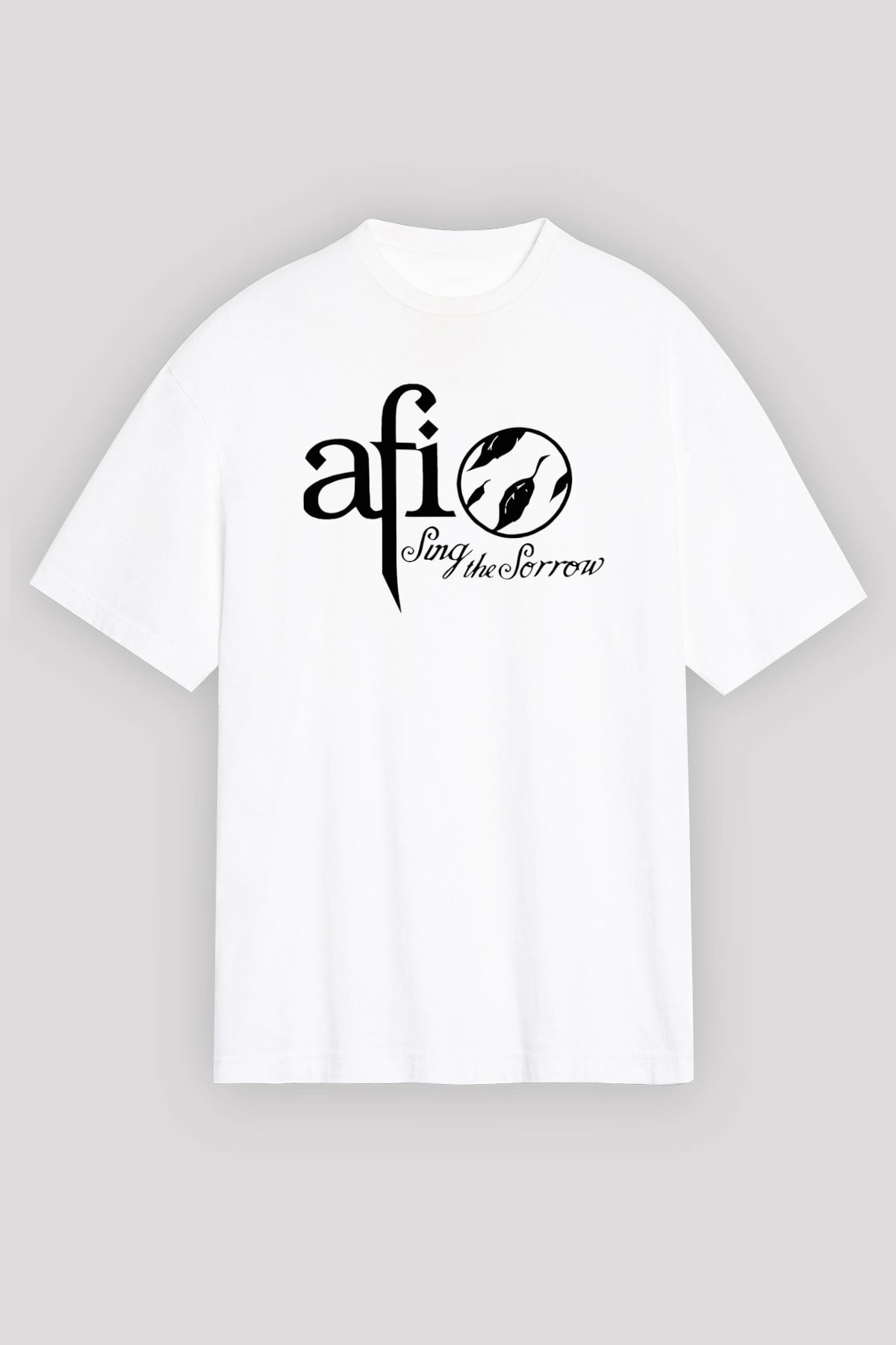  Afi Beyaz Oversize Tişört Oversize T-shirt - TişörtFabrikası