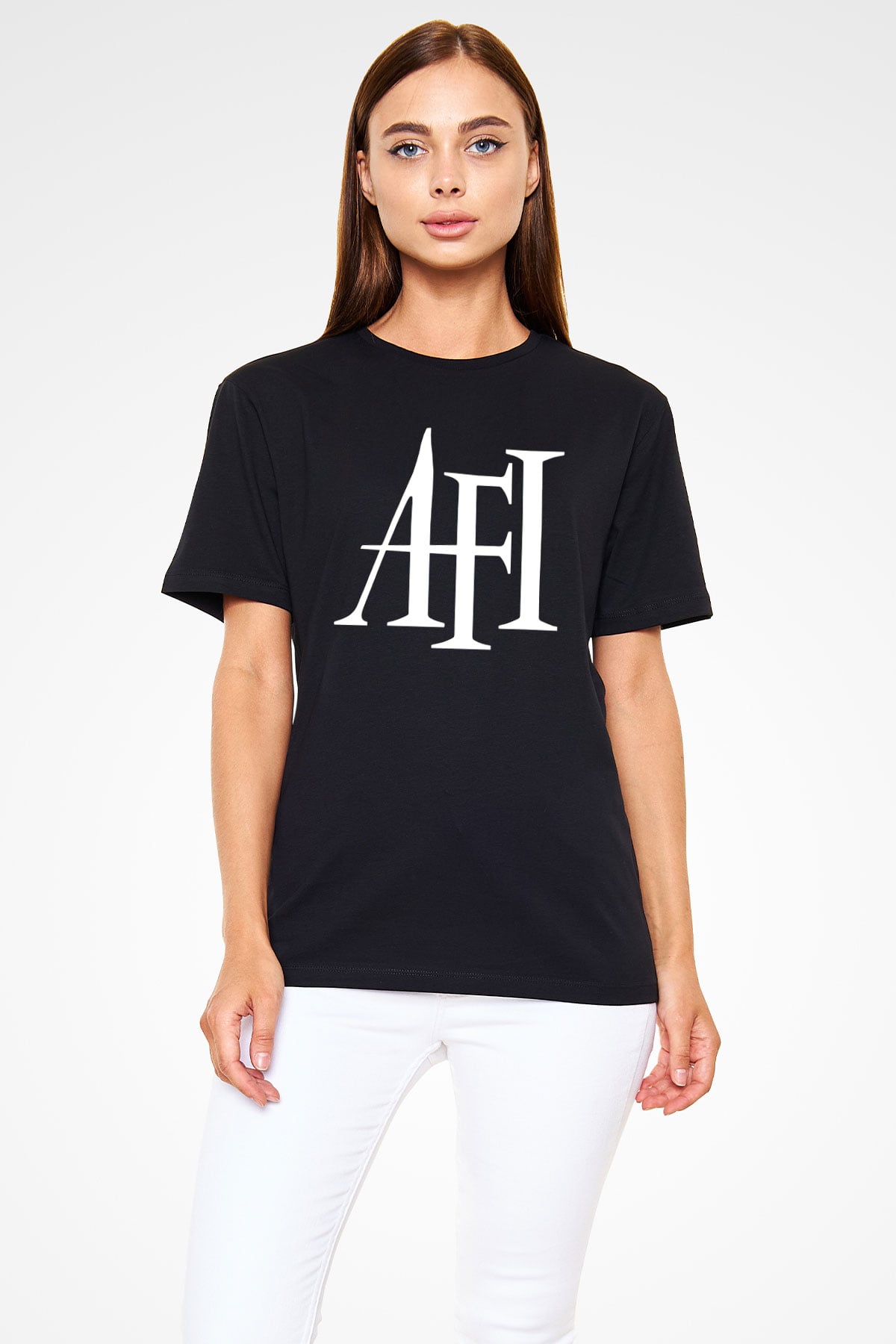  Afi Siyah Unisex Tişört T-Shirt - TişörtFabrikası