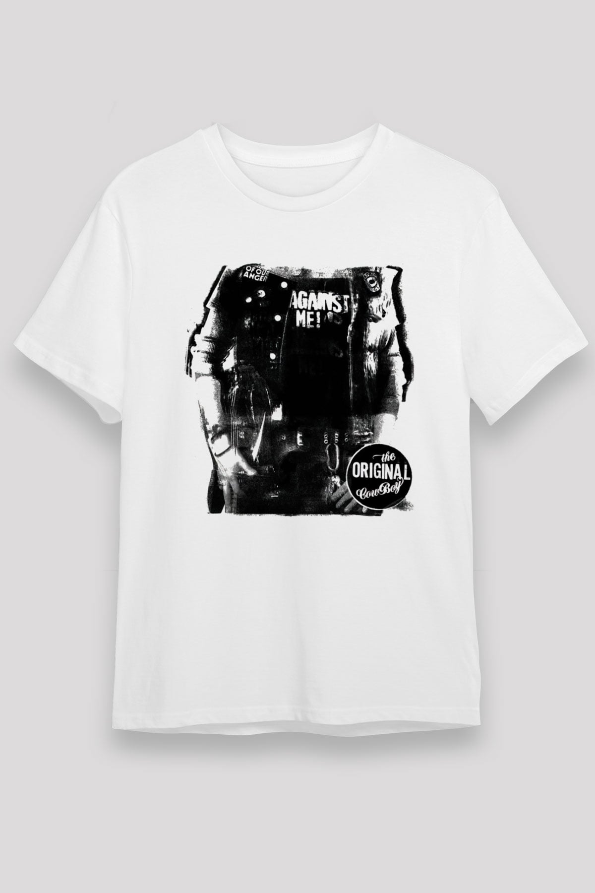  Against Me Beyaz Unisex Tişört T-Shirt - TişörtFabrikası