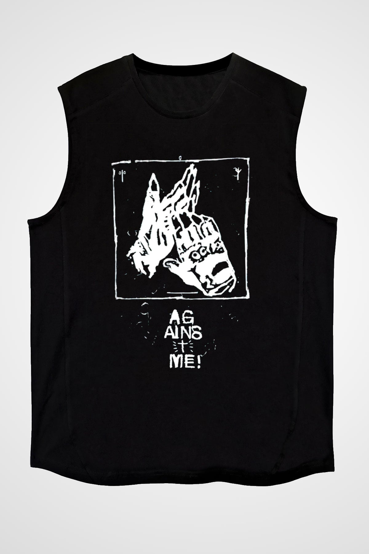  Against Me Siyah Unisex Kolsuz Tişört