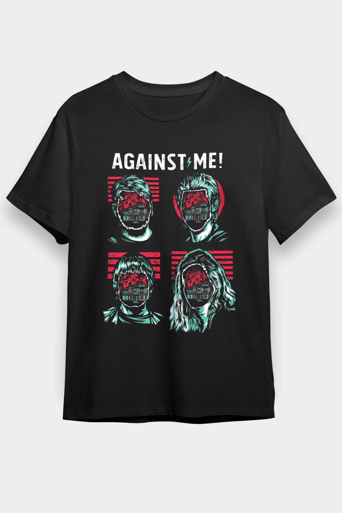  Against Me Siyah Unisex Tişört T-Shirt - TişörtFabrikası